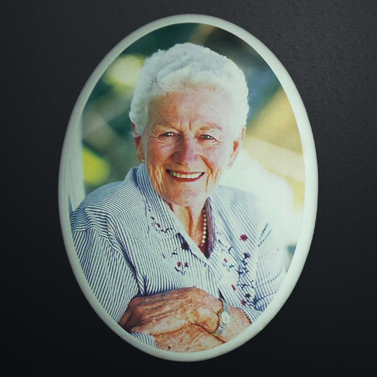 Color ceramic portrait